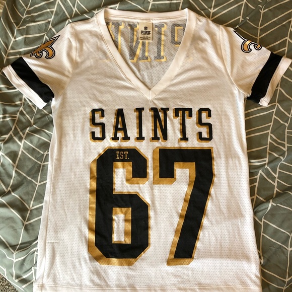 Victoria Secret Pink NFL Official Saints Jersey - Picture 6 of 6